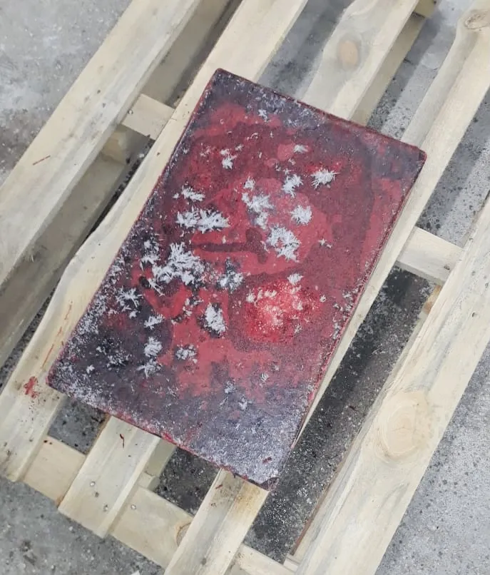 фотография продукта Кровь свиная замороженная в блоках